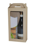 Eco Wine Hamper Carry Box with Window