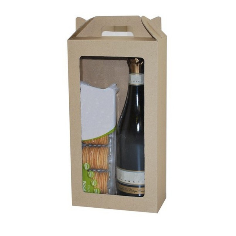 Eco Wine Hamper Carry Box with Window